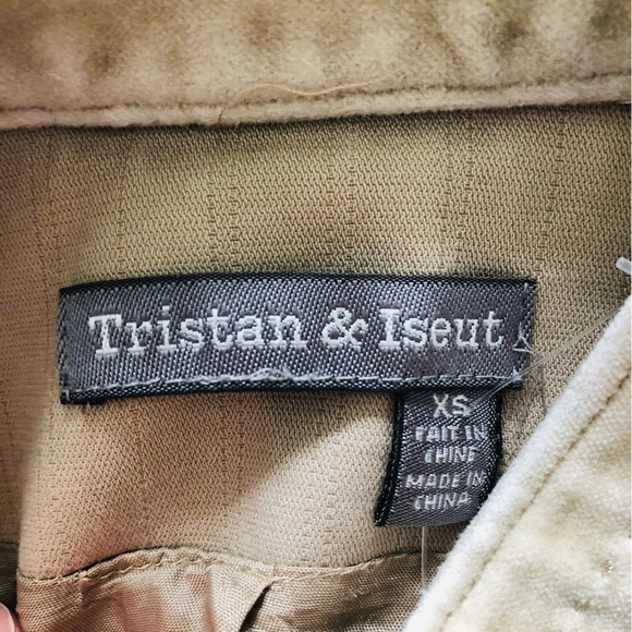 Tristan & Iseut Beige Crochet Detailed Plant Print Jacket - Picture 9 of 11